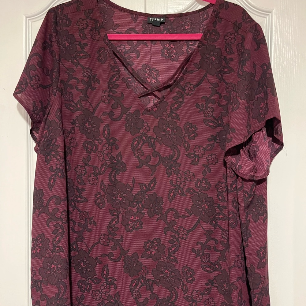 Torrid Criss Cross Blouse